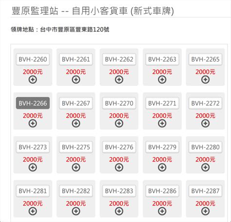 車牌 號碼|car16車輛選牌工具，簡單、即時、完全免費！